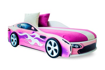 Кровать-машина детская Бондимобиль розовый в Кирове