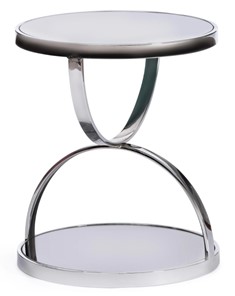 Кофейный столик GROTTO (mod. 9157) металл/дымчатое стекло, 42х42х50, хром в Кирове