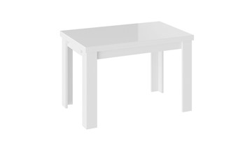 Раздвижной стол Норман тип 1, цвет Белый/Стекло белый глянец в Кирове