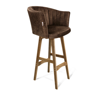 Барный стул SHT-ST42-1 / SHT-S65 (кофейный трюфель/дуб брашированный коричневый) в Кирове