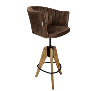 Барный стул SHT-ST42-1 / SHT-S92 (кофейный трюфель/браш.коричневый/черный муар) в Кирове