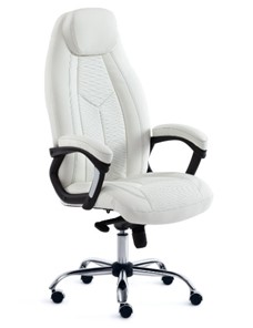 Офисное кресло BOSS Lux, кож/зам, белый, арт.15307 в Кирове