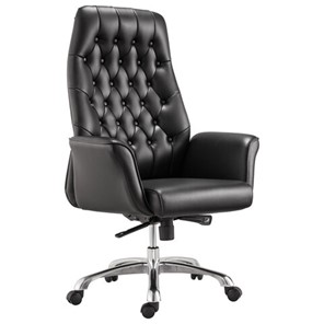 Офисное кресло BRABIX PREMIUM "Legacy EX-750", синхромеханизм, алюминий, экокожа, черное, 532492 в Кирове