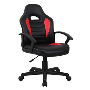 Офисное кресло BRABIX "Spark GM-201", экокожа, черное/красное, 532503 в Кирове