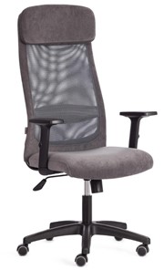 Кресло компьютерное PROFIT PLT флок/ткань, серый, 29/W-12, арт.20537 в Кирове