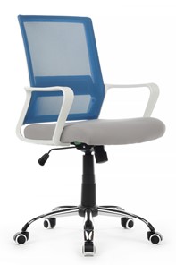 Кресло офисное Riva RCH 1029MW, серый/синий в Кирове