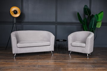 Комплект мебели Брамс  цвет бежевый диван 2Д + кресло в Кирове