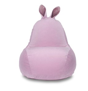 Кресло-игрушка Зайка (короткие уши), розовый в Кирове