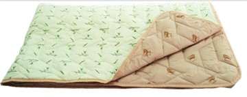 Одеяло «Зима-Лето», ткань: тик, материалы: бамбук/верблюжья шерсть в Кирове