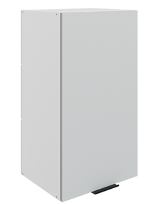 Шкаф навесной Стоун L400 Н720 (1 дв. гл.) (белый/лайт грей софттач) в Кирове