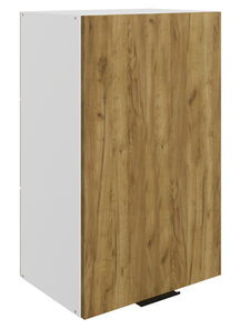 Кухонный шкаф Стоун L450 Н720 (1 дв. гл.) (белый/акация светлая) в Кирове