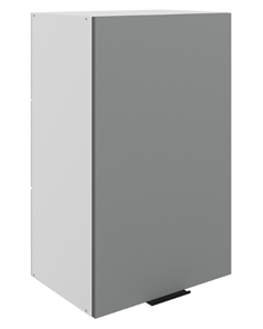 Навесной кухонный шкаф Стоун L450 Н720 (1 дв. гл.) (белый/оникс софттач) в Кирове