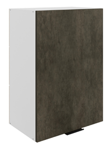 Навесной кухонный шкаф Стоун L500 Н720 (1 дв. гл.) (белый/камень темно-серый) в Кирове