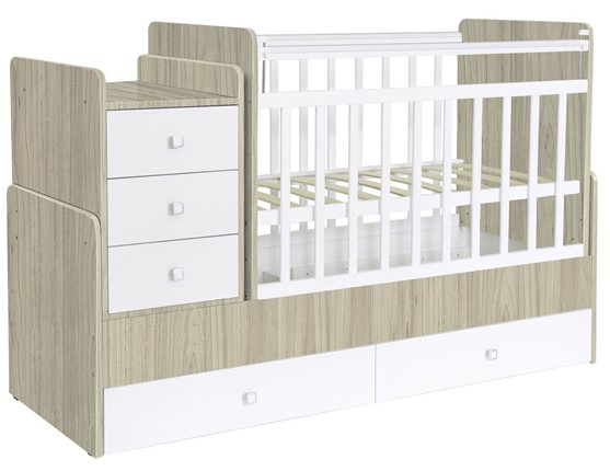 Кровать детская Фея 1100 Вяз-белый в Кирове - изображение