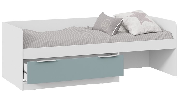 Кроватка Марли Тип 1 (Белый/Серо-голубой) в Кирове - изображение 1