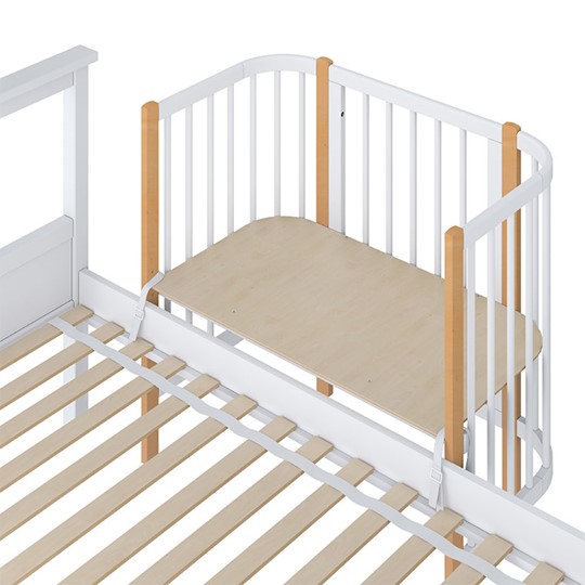 Детская кровать POLINI Kids Simple 105 Белый / Бук в Кирове - изображение 3