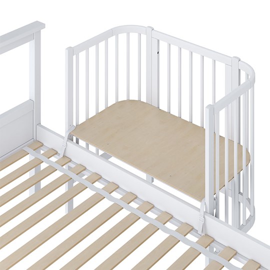 Приставная кровать POLINI Kids Simple 105 Белый в Кирове - изображение 2