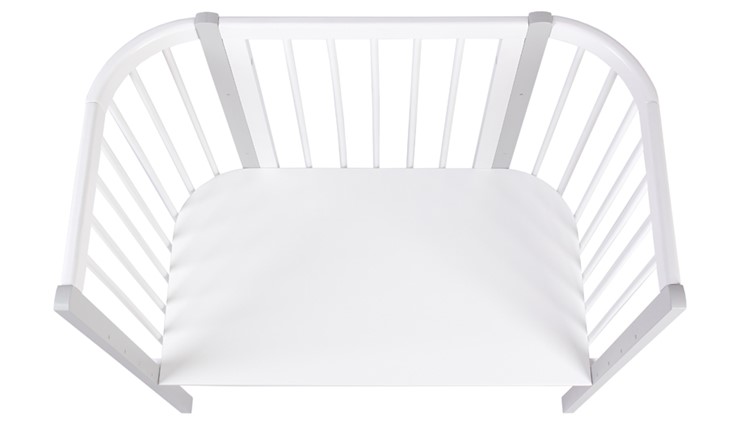 Приставная кровать POLINI Kids Simple 120 Белый / Серый в Кирове - изображение 3