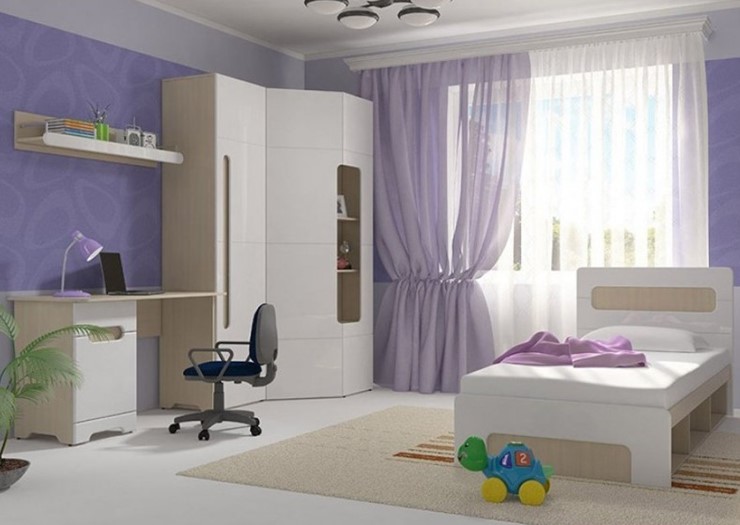 Детская спальня Палермо-Юниор, вариант 2 без вставок в Кирове - изображение