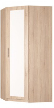 Угловой шкаф распашной Реал (YR-230х1034 (3)-М Вар.1), с зеркалом в Кирове - изображение