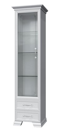 Шкаф-витрина Грация ШР-1, белый, 1 стекло, 420 в Кирове - изображение