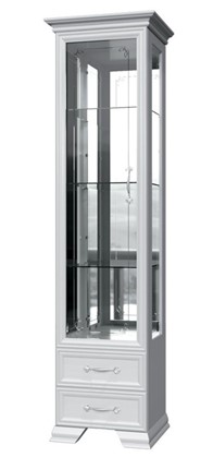 Шкаф-витрина Грация ШР-1, белый, 3 стекла, 420 в Кирове - изображение