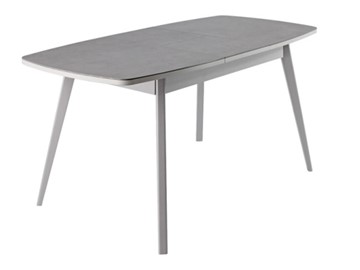 Обеденный раздвижной стол Артктур, Керамика, grigio серый, 51 диагональные массив серый в Кирове