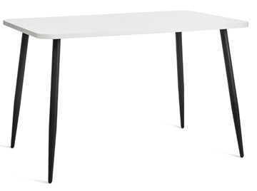 Кухонный обеденный стол PLUTO ЛДСП/металл, 120x80x77, Белый/Черный арт.19316 в Кирове