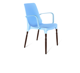 Кухонный стул SHT-ST76/S424-F (голубой/коричневый муар) в Кирове