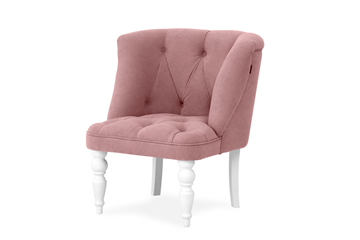 Кресло на ножках Бриджит розовый ножки белые в Кирове