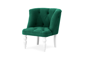 Кресло на ножках Бриджит зеленый ножки белые в Кирове