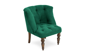 Кресло Бриджит зеленый ножки коричневые в Кирове