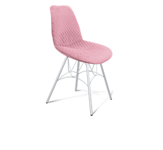 Обеденный стул SHT-ST29-С22 / SHT-S100 (розовый зефир/хром лак) в Кирове
