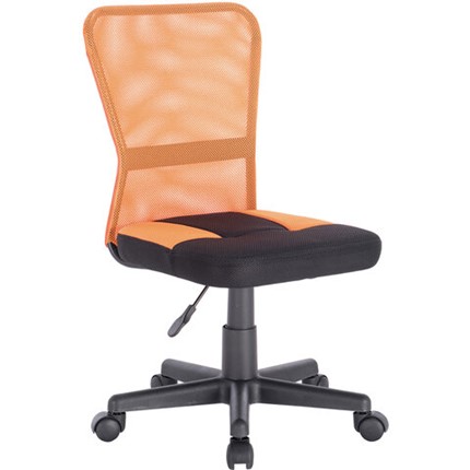 Кресло Brabix Smart MG-313 (без подлокотников, комбинированное, черное/оранжевое) 531844 в Кирове - изображение