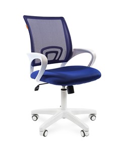 Компьютерное кресло CHAIRMAN 696 white, ткань, цвет синий в Кирове