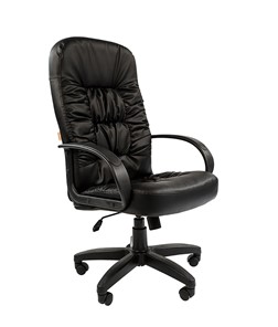 Кресло компьютерное CHAIRMAN 416, экокожа, цвет черный в Кирове
