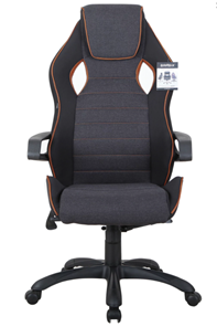 Компьютерное кресло Brabix Techno Pro GM-003 (ткань, черное/серое, вставки оранжевые) в Кирове