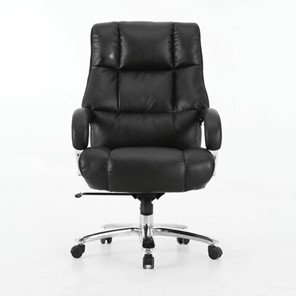 Кресло Brabix Premium Bomer HD-007 (рециклированная кожа, хром, черное) 531939 в Кирове