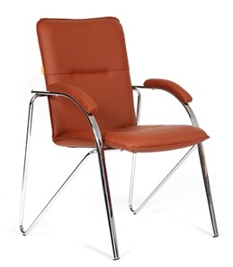 Офисное кресло CHAIRMAN 850 Экокожа Terra 111 коричневая в Кирове - предосмотр