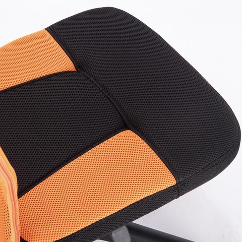 Кресло Brabix Smart MG-313 (без подлокотников, комбинированное, черное/оранжевое) 531844 в Кирове - изображение 8