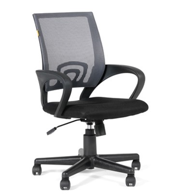 Офисное кресло CHAIRMAN 696 black Сетчатый акрил DW63 темно-серый в Кирове - изображение