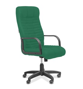 Офисное кресло для руководителя Атлант, ткань TW / зеленая в Кирове