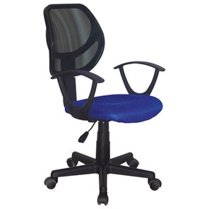 Кресло компьютерное Brabix Flip MG-305 (ткань TW, синее/черное) 531919 в Кирове
