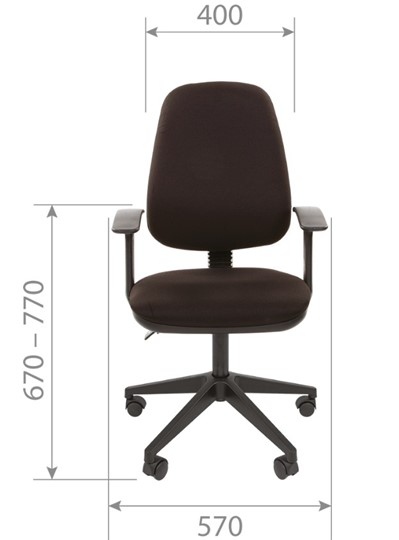 Компьютерное кресло CHAIRMAN 661 Ткань стандарт 15-13 серая в Кирове - изображение 3