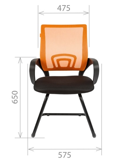 Офисное кресло CHAIRMAN 696V, TW-01, цвет черный в Кирове - изображение 2