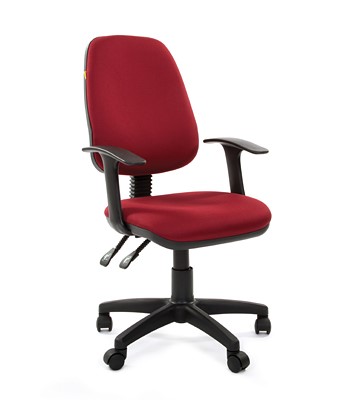 Офисное кресло CHAIRMAN 661 Ткань стандарт 15-11 красная в Кирове - изображение