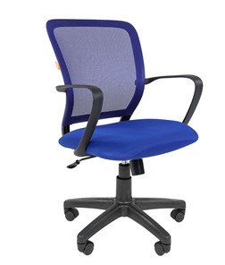 Офисное кресло CHAIRMAN 698 black TW-05, ткань, цвет синий в Кирове