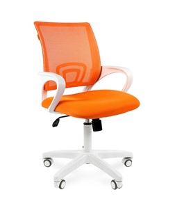 Офисное кресло CHAIRMAN 696 white, ткань, цвет оранжевый в Кирове