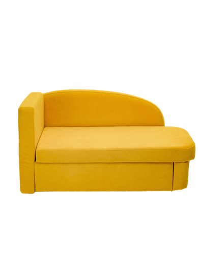 Мягкий диван левый Тедди желтый в Кирове - изображение 1