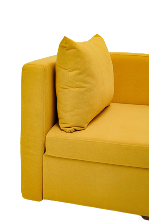 Мягкий диван левый Тедди желтый в Кирове - изображение 5